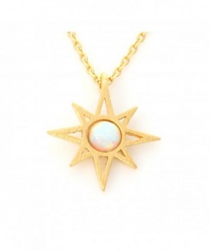 LAONATO Round Sunshine Necklace Plated