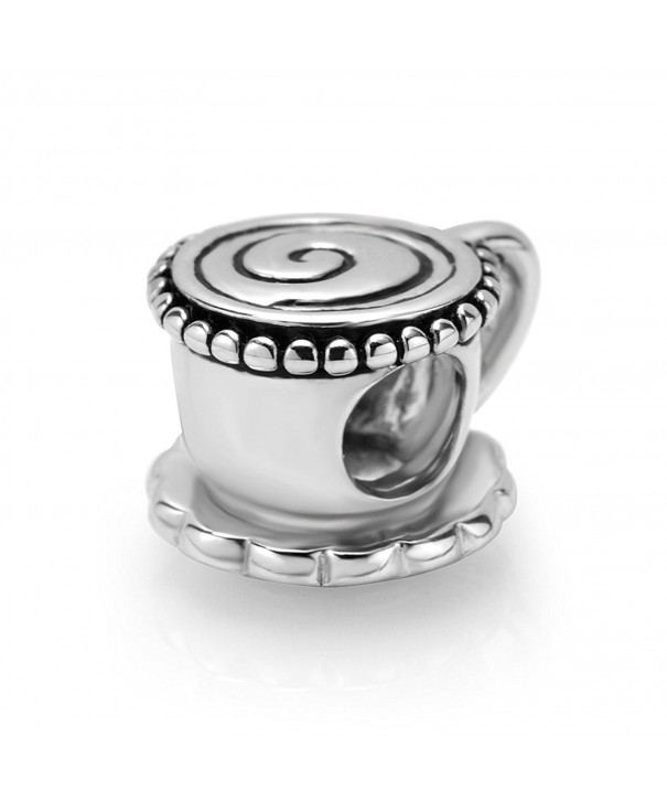 Sterling Silver Coffee Bead Charm