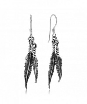 Oxidized Sterling American Dangling Earrings