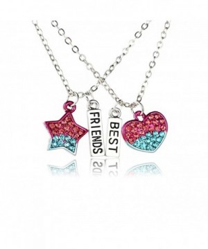 Crystal Friends Friendship Pendant Necklace