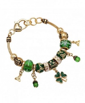 Rosemarie Collections Bracelet Leprechaun Shamrock