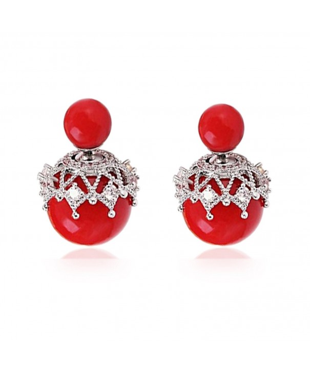 olyclass Fashion imitation pearls earrings jewelry