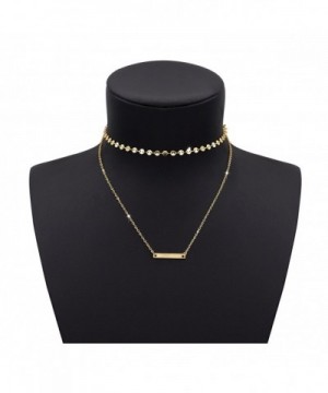 Shoopic Layered Choker Pendant Necklace