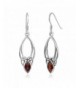 Sterling Silver Gemstone Marquise Earrings