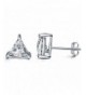 Sephla Sterling Triangle Zirconia Earrings