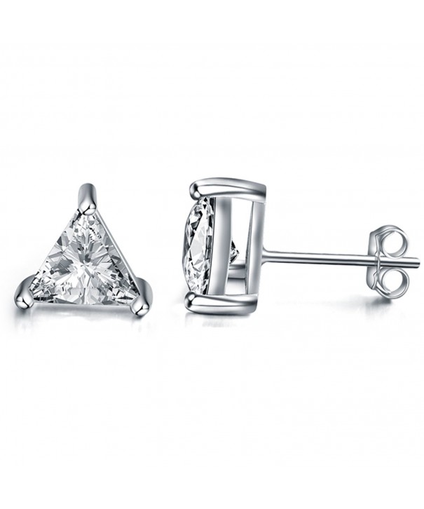 Sephla Sterling Triangle Zirconia Earrings