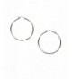 Sterling Silver Round Circle Earrings