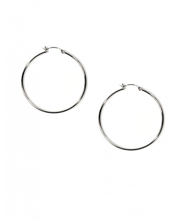 Sterling Silver Round Circle Earrings