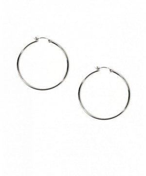 Sterling Silver Round Circle Earrings