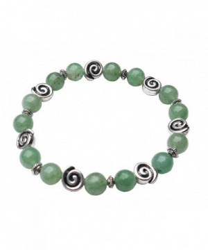 Aventurine Bracelet Celtic Swirls Stretch