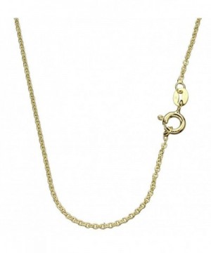 Gold Flashed Sterling Silver Chain Necklace