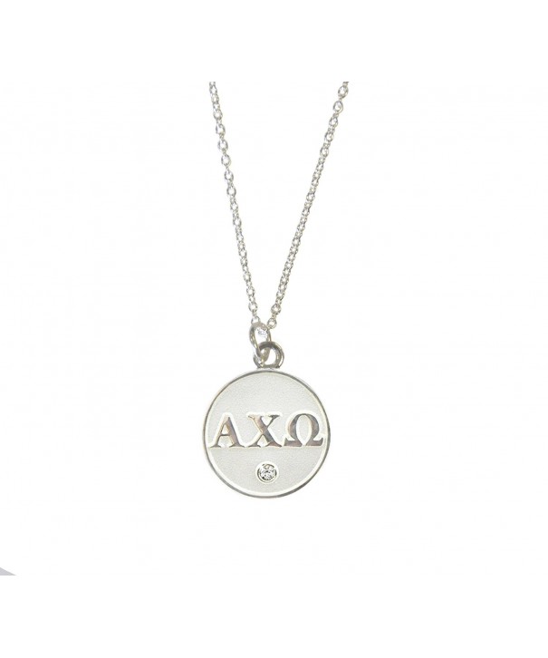 Alpha Omega Sorority Lavalier Necklace