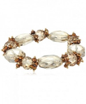 1928 Jewelry Gold Tone Faceted Bracelet