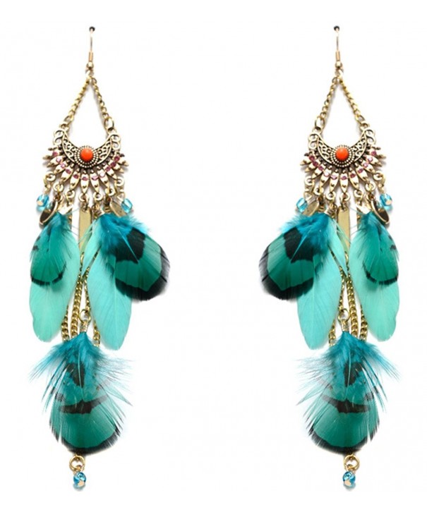 Lovelychica Bohemian Rhinestone Pendants Earrings