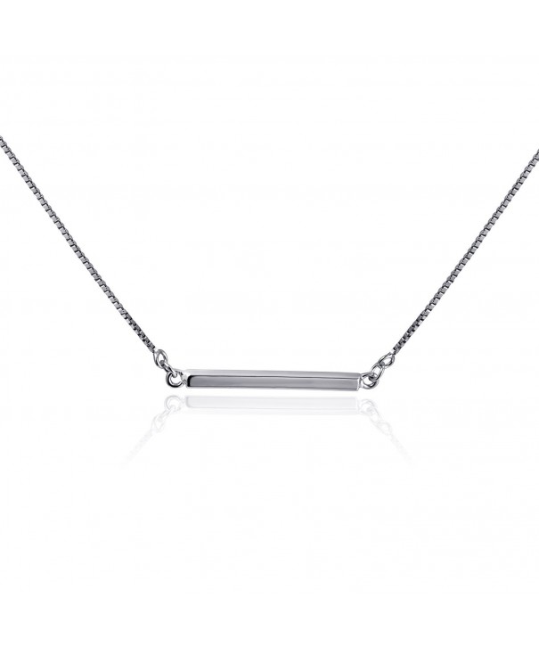 Minimalist Balance Sterling Pendant Necklace