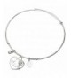 Sterling Silver Crystal Adjustable Bangle