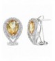 Sterling Silver Citrine Earrings CT