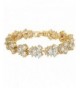 EVER FAITH Zirconia Bracelet Gold Tone