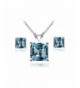 Sterling Silver Solitaire Necklace Earrings