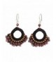 NOVICA Rhodonite Chandelier Earrings Sterling