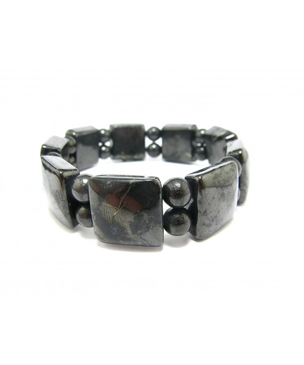 Shungite Bracelet Russia Squared Round