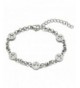 Stainless Anklet Bracelet Circles Crosses