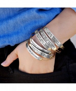 Journey Inspirational Message Bangle Bracelet