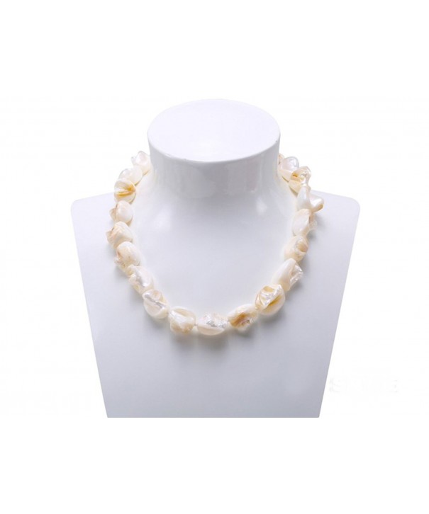 JYX 14x17mm Natural Irregular Necklace