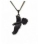 Black Gothic Pewter Pendant Necklace