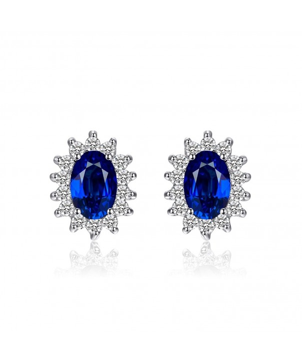 JewelryPalace Princess Middletons Sapphire Earrings