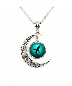 Liumart Crescent Pendant Necklace Jewelry