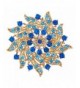 LilyJewelry Blue Flower Brooch Pin