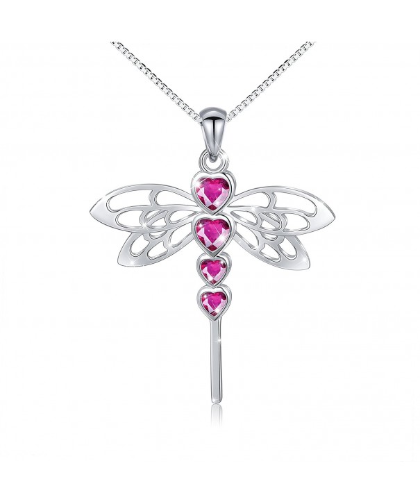 Dragonfly Pendant Sterling Silver Necklace