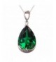 Navachi Sterling Emerald Az9639p Necklace