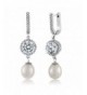 Stunning Cultured Freshwater Zirconia Earrings