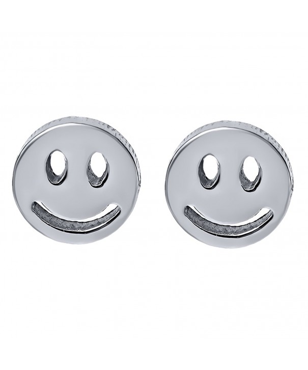 Catching Stainless Steel Smiley Earrings