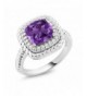 Cushion Amethyst Sterling Engagement Available