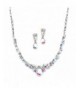 Mariell Glistening Iridescent Necklace Bridesmaid