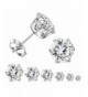 MXYZB Stainless Steel Zirconia Earrings