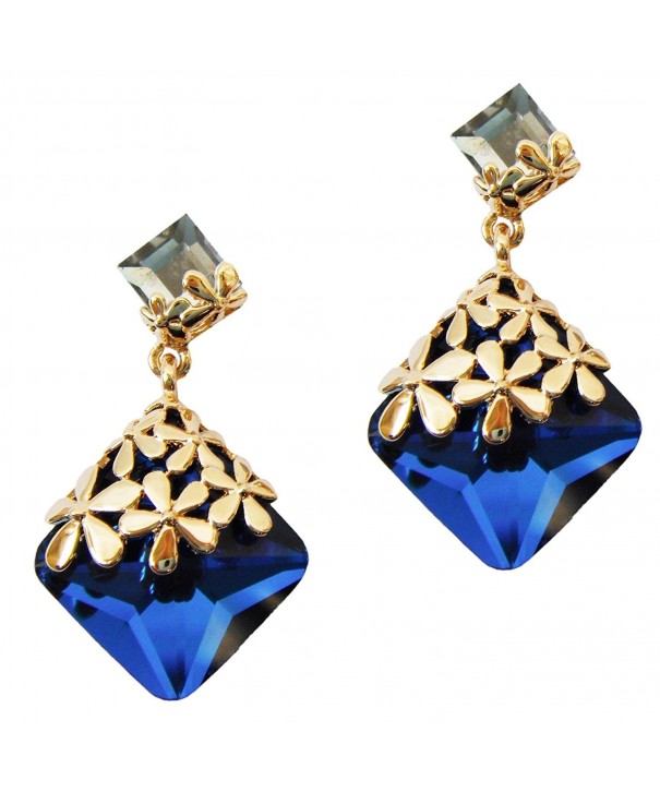 Navachi Plated Crystal Az2872e Earrings