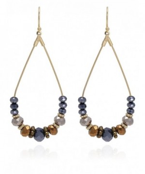 BONALUNA Bohemian Sapphire Statement Earrings