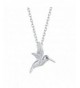 Carleen Sterling Hummingbird Pendant Necklace