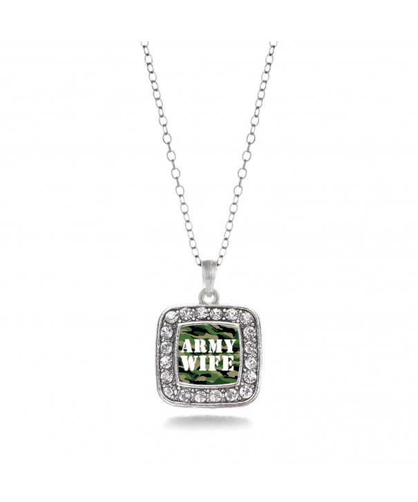 Soldier Classic Silver Crystal Necklace