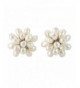 Cultured Freshwater Cluster Statement Earrings