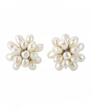 Cultured Freshwater Cluster Statement Earrings