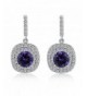 Mayared Dangle Earrings Plated Zirconia