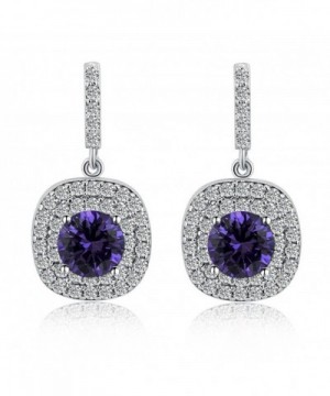 Mayared Dangle Earrings Plated Zirconia