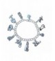 Silver Plated Love Charm Bracelet