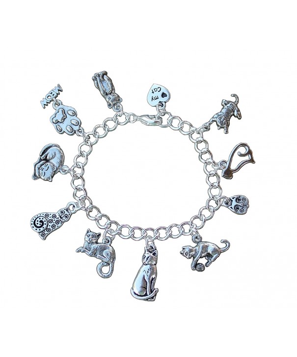 Silver Plated Love Charm Bracelet