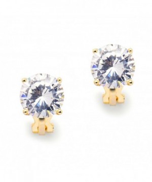 Mariell Carat Clip Earrings Solitaire